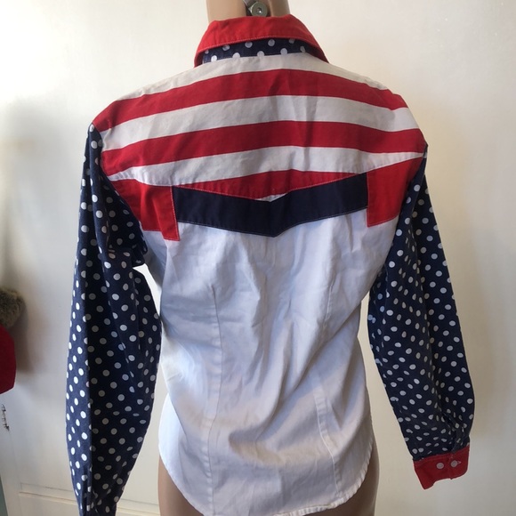 THE San ANGELO Patriotic women’s shirt size M - Picture 3 of 9